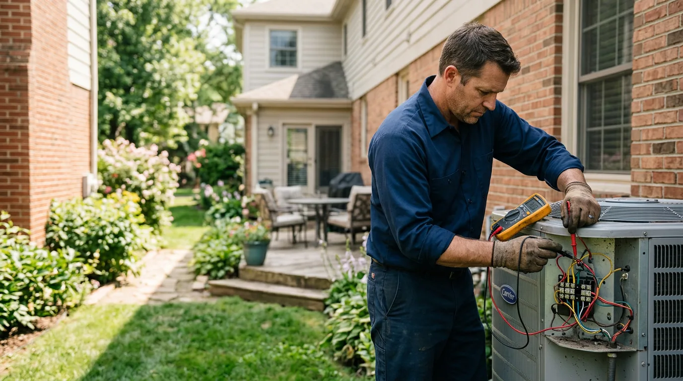 HVAC technician working near Cherry Fork, OH